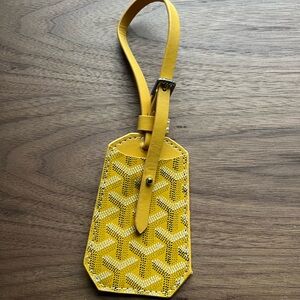 Yellow Luggage Tag